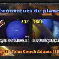 Djibouti 2010 Planets & Sir John Couch Adams imperf sheetlet containing 2 values unmounted mint