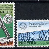 Nigeria 1986 International Affairs set of 2 unmounted mint, SG 537-38