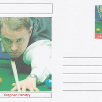 Palatine (Fantasy) Personalities - Stephen Hendry (snooker) postal stationery card unused and fine