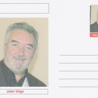 Palatine (Fantasy) Personalities - John Virgo (snooker) postal stationery card unused and fine