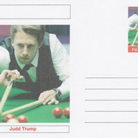 Palatine (Fantasy) Personalities - Judd Trump (snooker) postal stationery card unused and fine