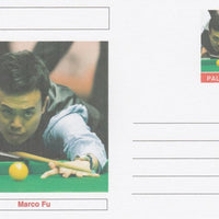Palatine (Fantasy) Personalities - Marco Fu (snooker) postal stationery card unused and fine