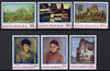 Rumania 1974 Impressionist Paintings set of 6 unmounted mint, SG 4056-61, Mi 3175-80