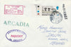 Great Britain used in Lisbon (Portugal) 1968 Paquebot cover to England carried on SS Arcadia with various paquebot and ships cachets