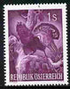 Austria 1959 Capercailie 1s from Hunting set unmounted mint, SG 1338