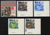 Yemen - Republic 1970 Sapporo Olympic Games - 3rd issue Skating Centre 2.5B the set of 5 imperf progressive proofs comprising 1, 2, 3, 4 and all 5-colour composites unmounted mint as Mi 1259