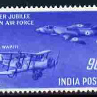 India 1958 Silver Jubilee of Indian Air Force 90np unmounted mint SG 398