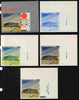 Yemen - Republic 1970 Sapporo Olympic Games - 3rd issue Ice Arena 4.5B the set of 5 imperf progressive proofs comprising 1, 2, 3, 4 and all 5-colour composites unmounted mint as Mi 1260
