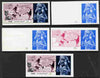 Yemen - Republic 1970 Football World Cup - 8th issue 1.33B the set of 5 imperf progressive proofs comprising 1, 2, 3, 4 and all 5-colour composites unmounted mint as Mi 1168