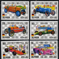Ajman 1971 German Racing Cars set of 6 unmounted mint, Mi 1117-22