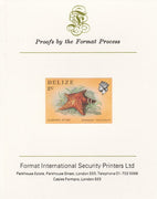 Belize 1984-88 Cushion Star 2c def imperf proof mounted on Format International proof card as SG 767