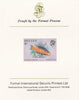 Belize 1984-88 Hogfish 5c def imperf proof mounted on Format International proof card as SG 770