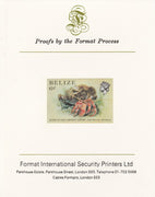 Belize 1984-88 Hermit Crab 6c def imperf proof mounted on Format International proof card as SG 771