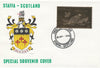 Staffa 1976 Alaska Willow Ptarmigan (Male) £8 value perforated & embossed in 23 carat gold foil on souvenir cover with first day cancel (Rosen 299a)