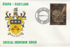 Staffa 1976 Scissor Tailed Flycatcher (Male) £8 value perforated & embossed in 23 carat gold foil on souvenir cover with first day cancel (Rosen 305a)