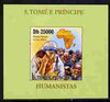 St Thomas & Prince Islands 2010 Humanitarians - Mother Teresa individual imperf deluxe sheet unmounted mint. Note this item is privately produced and is offered purely on its thematic appeal
