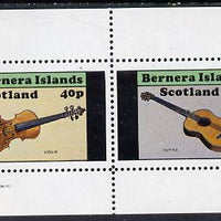 Bernera 1982 Musical Instruments perf set of 2 values (40p violin & 60p guitar) unmounted mint