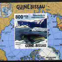 Guinea - Bissau 2010 Global Warming #3 - Weddell Seal individual imperf deluxe sheet unmounted mint. Note this item is privately produced and is offered purely on its thematic appeal