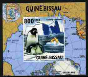 Guinea - Bissau 2010 Global Warming #5 - Penguin individual imperf deluxe sheet unmounted mint. Note this item is privately produced and is offered purely on its thematic appeal
