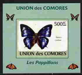 Comoro Islands 2009 Butterflies #3 individual imperf deluxe sheet unmounted mint. Note this item is privately produced and is offered purely on its thematic appeal, it has no postal validity