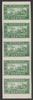 Rumania 1933 Free Postage imperf strip of 5 unmounted mint SG F1286