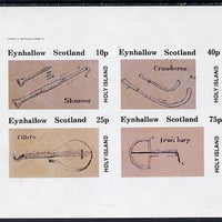 Eynhallow 1982 Early Musical Instruments imperf set of 4 values unmounted mint