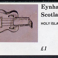 Eynhallow 1982 Early Musical Instruments (Lyre) imperf souvenir sheet (£1 value) unmounted mint