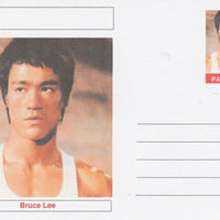Palatine (Fantasy) Personalities - Bruce Lee (Martial arts actor) postal stationery card unused and fine
