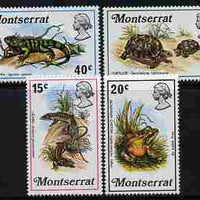 Montserrat 1972 Reptiles perf set of 4 unmounted mint, SG 291-94