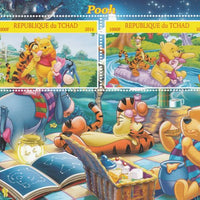 Chad 2016 Winnie the Pooh perf sheetlet containing 2 values unmounted mint. Note this item is privately produced and is offered purely on its thematic appeal. .