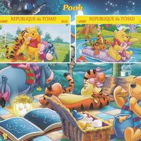 Chad 2016 Winnie the Pooh imperf sheetlet containing 2 values unmounted mint. Note this item is privately produced and is offered purely on its thematic appeal. .