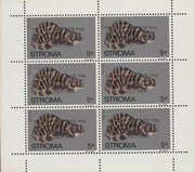 Stroma 1969 Cats 5d Wild Cat opt'd for Investiture of Prince of Wales complete perf sheetlet of 6 unmounted mint