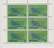 Stroma 1969 Cats 1s3d Russian Blue opt'd for Investiture of Prince of Wales complete perf sheetlet of 6 unmounted mint