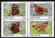 Steep Holm 1981 Butterflies perf set of 4 unmounted mint Rosen SP5-8 (16,000 sets produced)