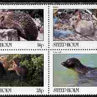 Steep Holm 1981 Mammals perf set of 4 unmounted mint Rosen SP9-12 (15,800 sets produced)