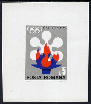 Rumania 1971 Sapporo Winter Olympics m/sheet unmounted mint, SG MS 3870 (Mi BL 91)