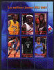 Congo 2010 The Best NBA Basketball Players of 2009 perf sheetlet containing 6 values fine cto used