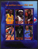 Congo 2010 The Best NBA Basketball Players of 2009 imperf sheetlet containing 6 values unmounted mint