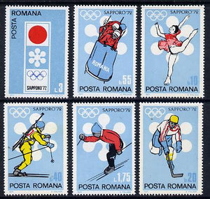 Rumania 1971 Sapporo Winter Olympics set of 6 unmounted mint, Mi 2984-89