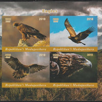 Madagascar 2018 Birds of Prey imperf sheetlet containing 4 values unmounted mint. Note this item is privately produced and is offered purely on its thematic appeal.