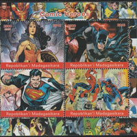 Madagascar 2018 Comic Heroes #2 perf sheetlet containing 4 values unmounted mint. Note this item is privately produced and is offered purely on its thematic appeal.