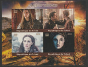 Chad 2018 Game of Thrones imperf sheetlet containing 4 values unmounted mint. Note this item is privately produced and is offered purely on its thematic appeal, it has no postal validity