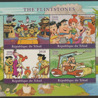 Chad 2018 The Flintstones perf sheetlet containing 4 values unmounted mint. Note this item is privately produced and is offered purely on its thematic appeal, it has no postal validity