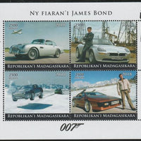 Madagascar 2018 James Bond's Cars perf sheetlet containing 4 values unmounted mint. Note this item is privately produced and is offered purely on its thematic appeal.