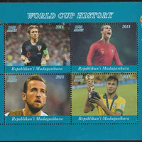 Madagascar 2018 Football - World Cup History perf sheetlet containing 4 values unmounted mint. Note this item is privately produced and is offered purely on its thematic appeal.