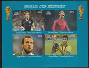 Madagascar 2018 Football - World Cup History imperf sheetlet containing 4 values unmounted mint. Note this item is privately produced and is offered purely on its thematic appeal.