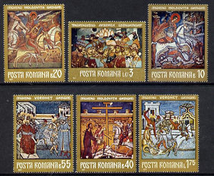Rumania 1971 Frescoes from Moldavian Monasteries #3 set of 6 unmounted mint, Mi 2992-97, SG 3872-77