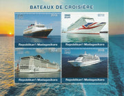 Madagascar 2018 Cruise Ships perf sheetlet containing 4 values unmounted mint. Note this item is privately produced and is offered purely on its thematic appeal.