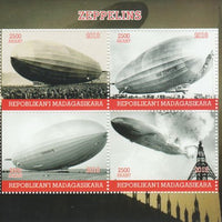 Madagascar 2018 Zeppelins perf sheetlet containing 4 values unmounted mint. Note this item is privately produced and is offered purely on its thematic appeal.