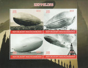 Madagascar 2018 Zeppelins perf sheetlet containing 4 values unmounted mint. Note this item is privately produced and is offered purely on its thematic appeal.